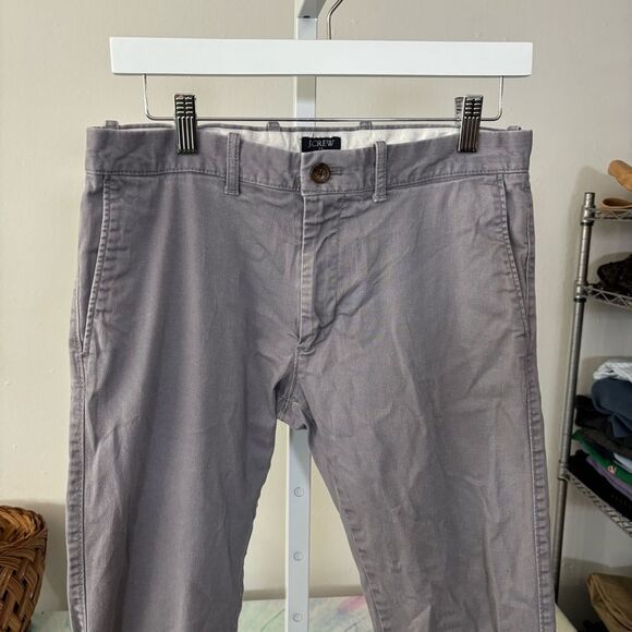 Men's Gray Pants J CREW flex 30x32 grey chino pants classic preppy - Picture 4 of 5